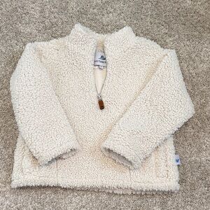 Southbound Kids Cream Sherpa quarter zip. Size 5. Like new